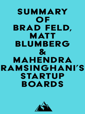 cover image of Summary of Brad Feld, Matt Blumberg & Mahendra Ramsinghani's Startup Boards